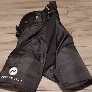 Pure Hockey Black Padded Shorts Youth Large